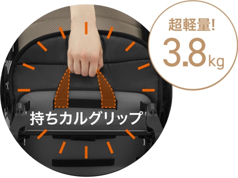 持ちカルグリップ 超軽量!3.7kg