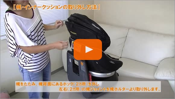 縫製品の取り外し