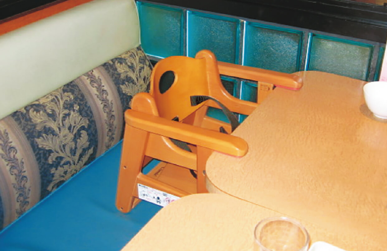 安心して外食が楽しめる赤ちゃん用の椅子