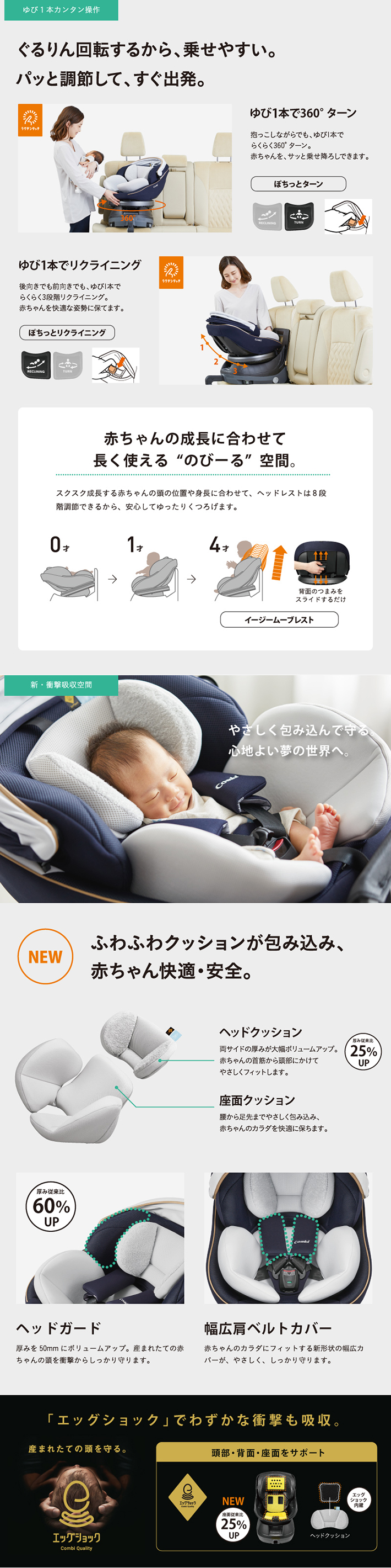 ★ 全国送料込み　コンビ クルムーヴ スマートISOFIX  JL-540