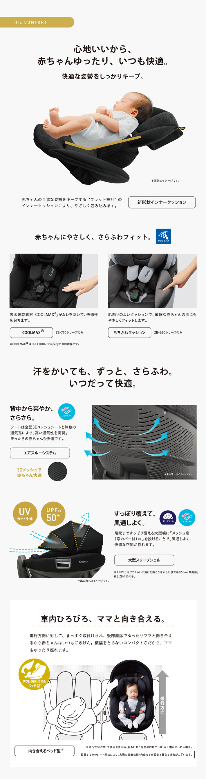 コンビ ホワイトレーベル THE S ISOFIX エッグショック ZB-690 人気特価 グレー ISOFIXエッグショックZB-690 S コンビホワイトレーベルTHE チャイルドシート