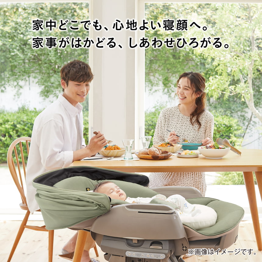 家中どこでも、心地よい寝顔へ。家事がはかどる、 しあわせひろがる。※画像はイメージです。
