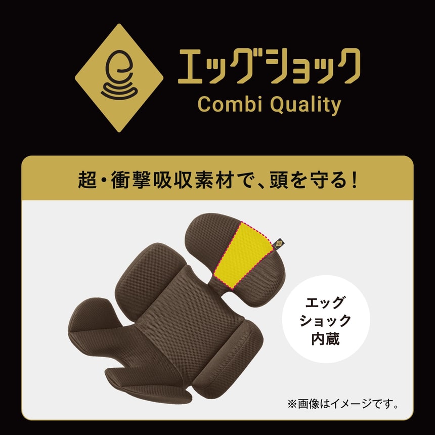 エッグショック。超・衝撃吸収素材で、頭を守る！