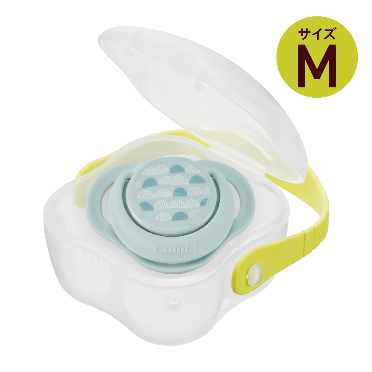 テテオおしゃぶり 除菌のできるケース付 入眠ナビ サイズM