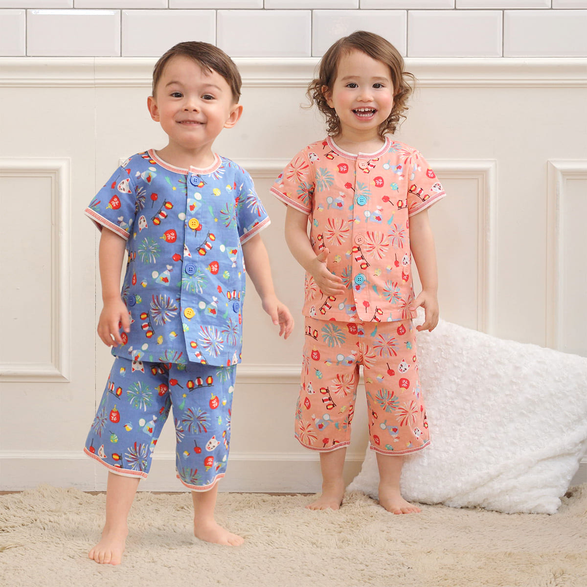 UNIQLO パジャマ ベビー  80 90 2セット 年子  兄弟 - 3