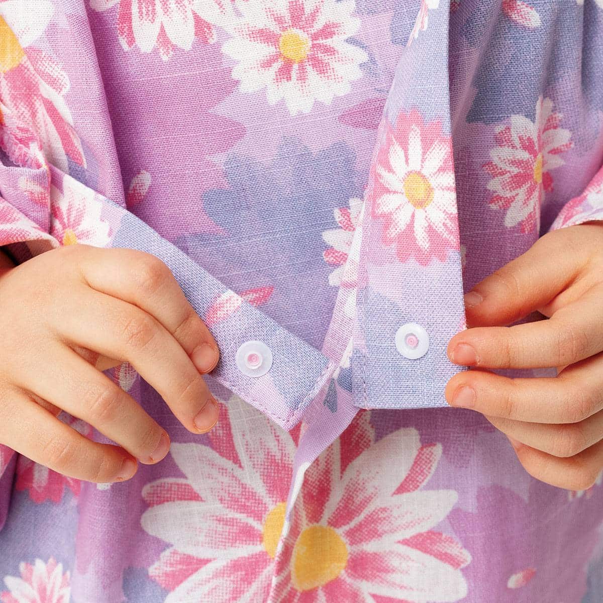 手描きオリジナル柄カンタン浴衣 ぼかし花 ベビー用品 ベビー服の通販ならコンビブランドストア