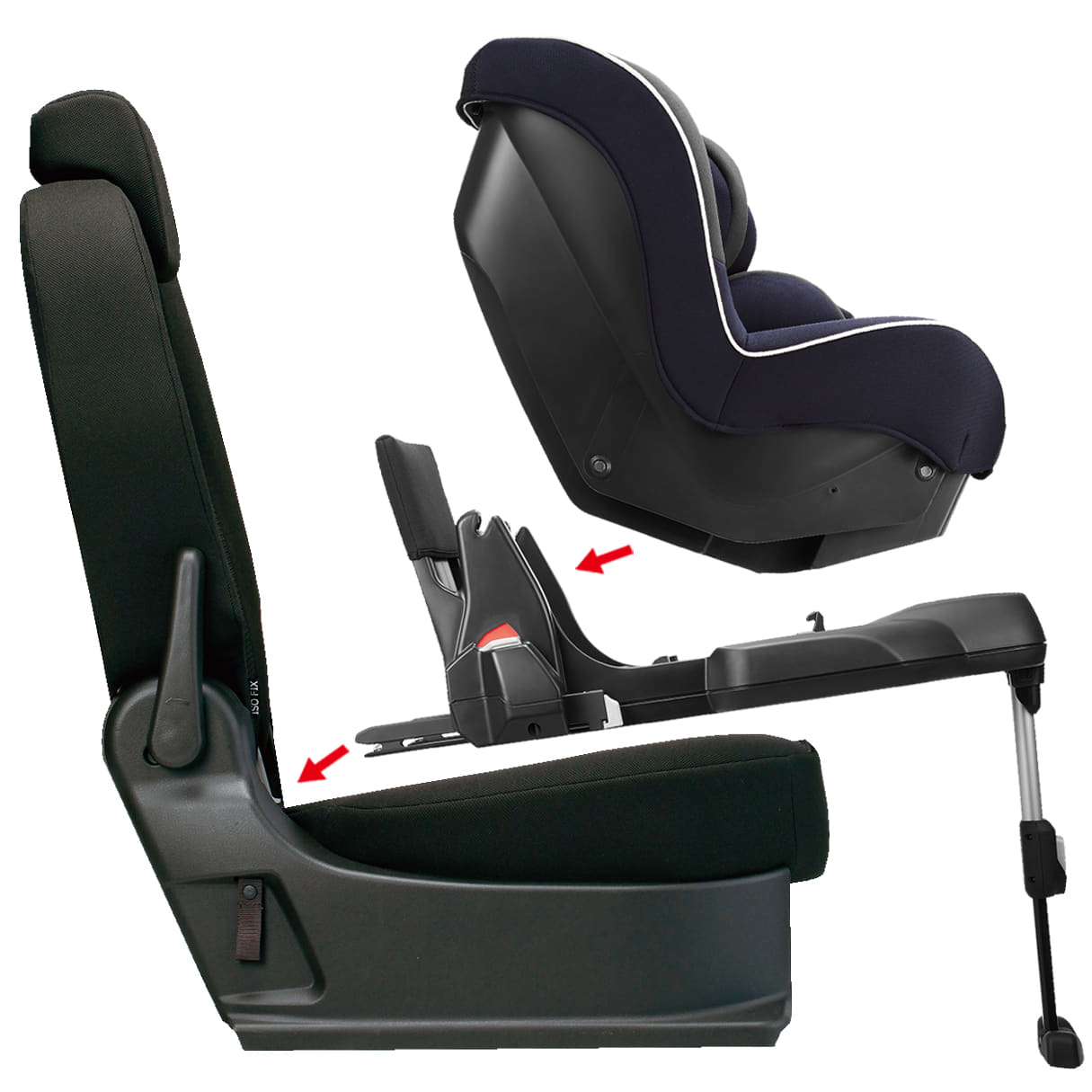 コンビ ISOFIX固定 プロガード ISOFIX エッグショック RK ブラック 0か月~ - 2