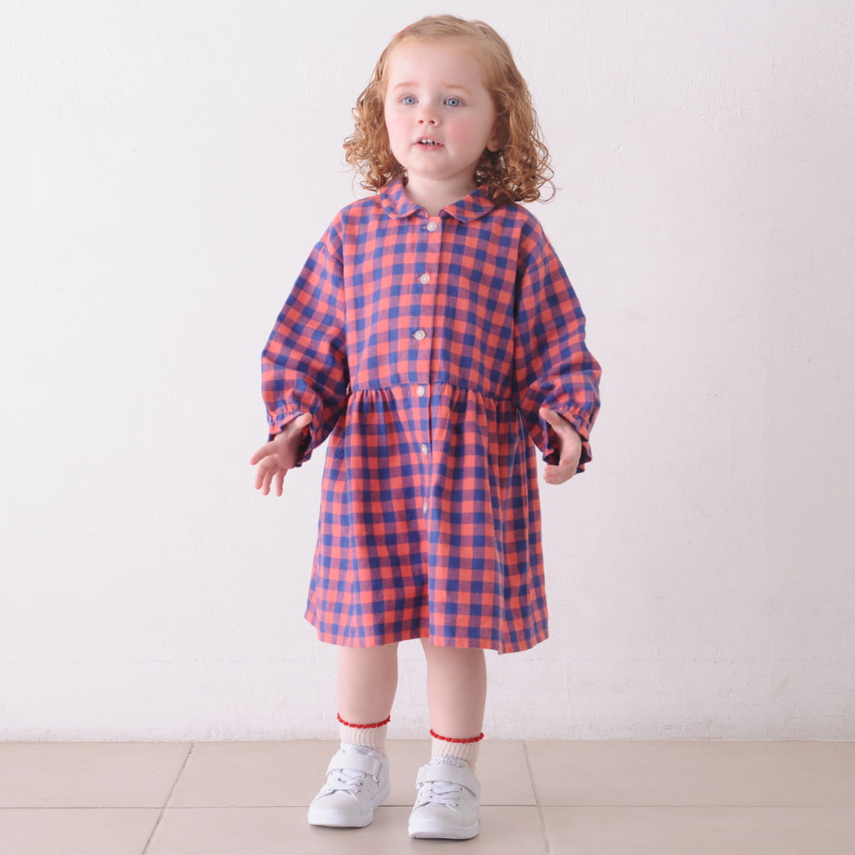 3wayワンピース チェック 80cm ライトグリーン コンビ公式ブランドストア