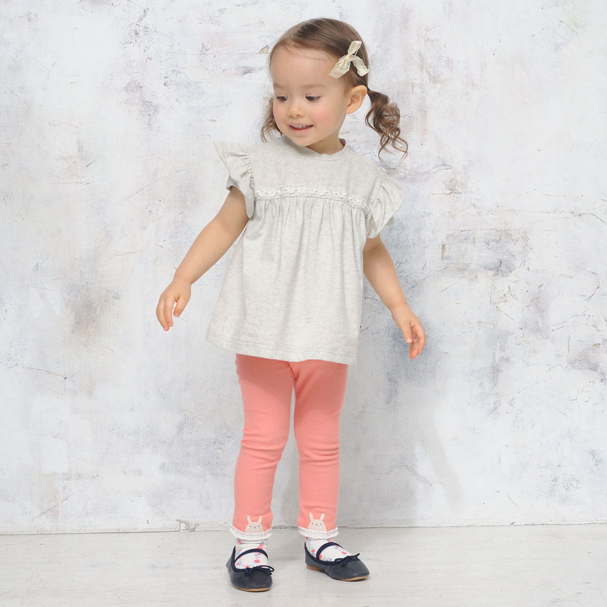 やわらかワッフルレギンス（裾レース）｜ベビー用品・ベビー服の通販ならコンビブランドストア