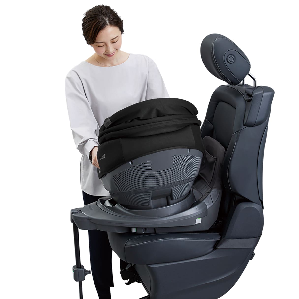 コンビ THE S plus ISOFIX エッグショック ZB-750 グレー-