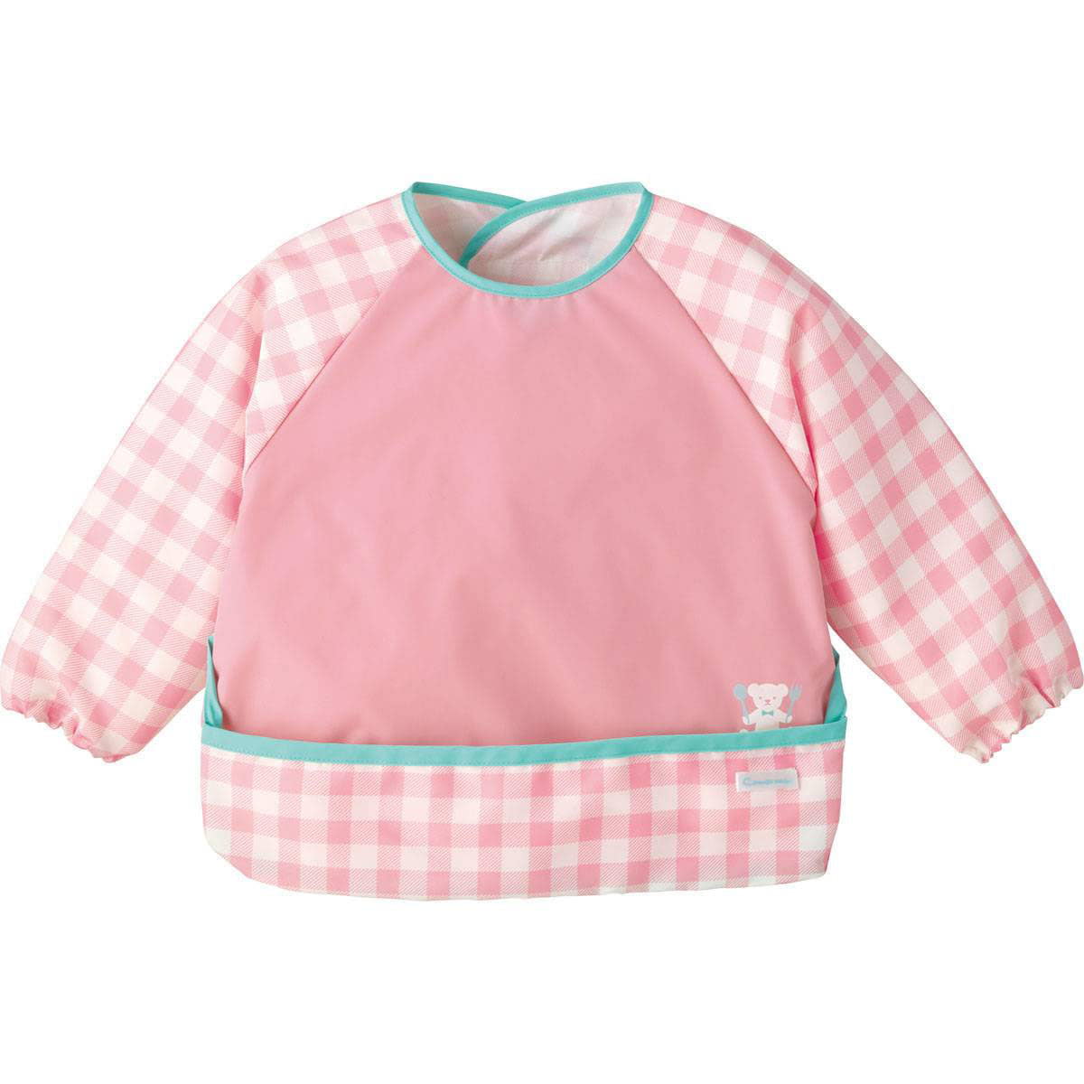 長袖お食事エプロン ギンガム ベビー用品 ベビー服の通販ならコンビブランドストア