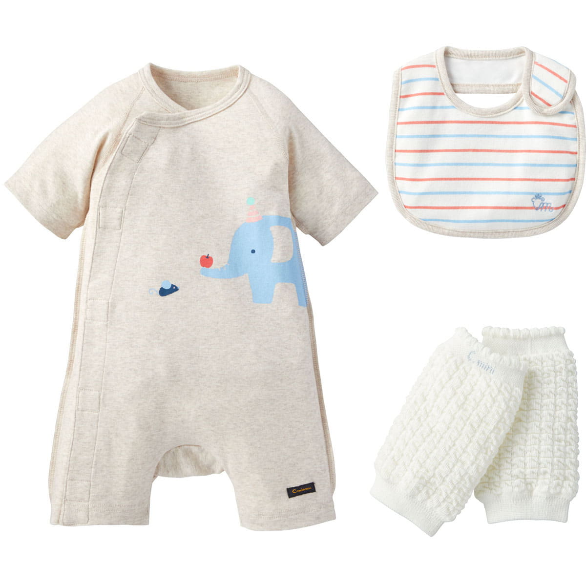 はじめての夏用クラッチセット ゾウ ベビー用品 ベビー服の通販ならコンビブランドストア