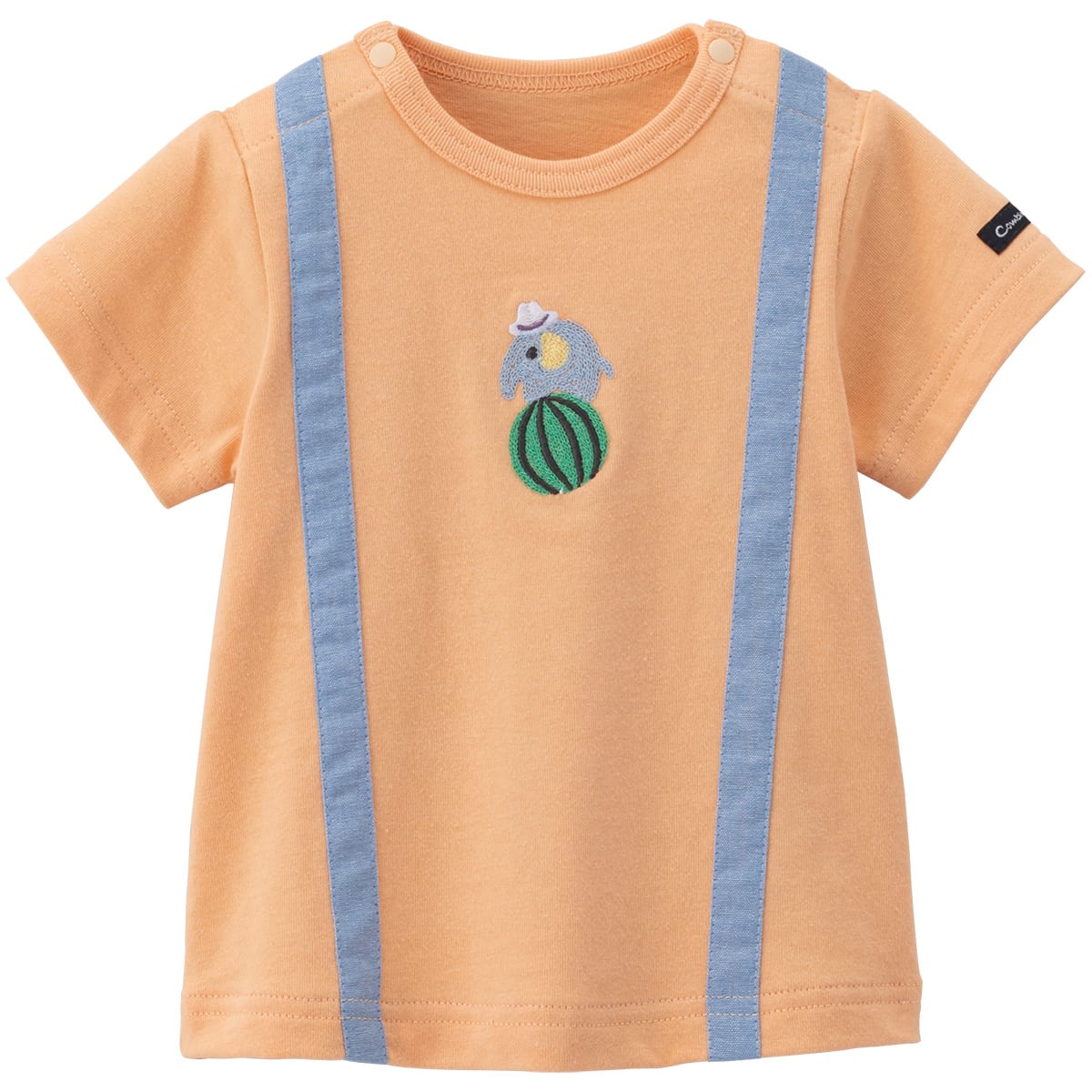 半袖Tシャツ(サスペンダー)/70cm/ライトオレンジ｜コンビ公式ブランドストア