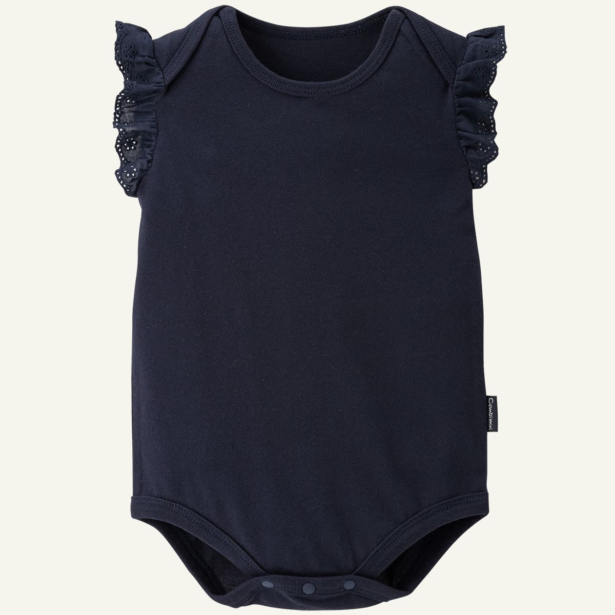ソフト鹿の子袖フリルボディTシャツ/70cm/ネイビー｜コンビ公式ブランドストア