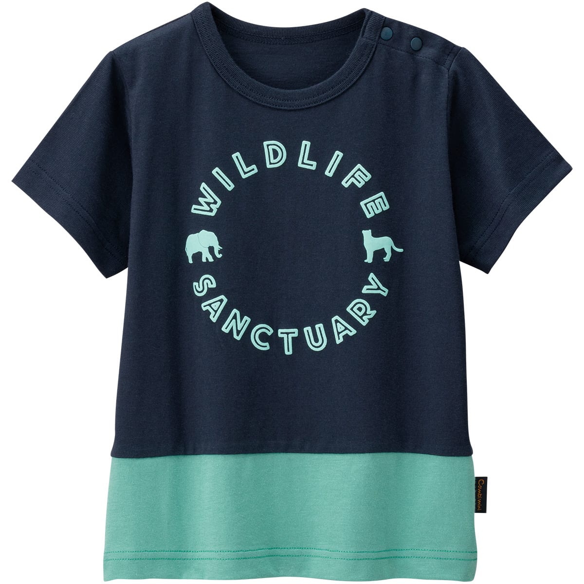 半袖Tシャツ(バイカラー)/80cm/ダークオレンジ|コンビ公式ブランドストア