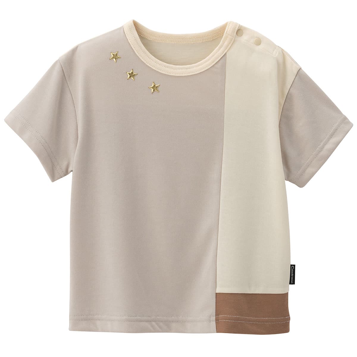 イージーケア速乾切替BIG半袖Tシャツ(スター)/80cm/アプリコット｜コンビ公式ブランドストア