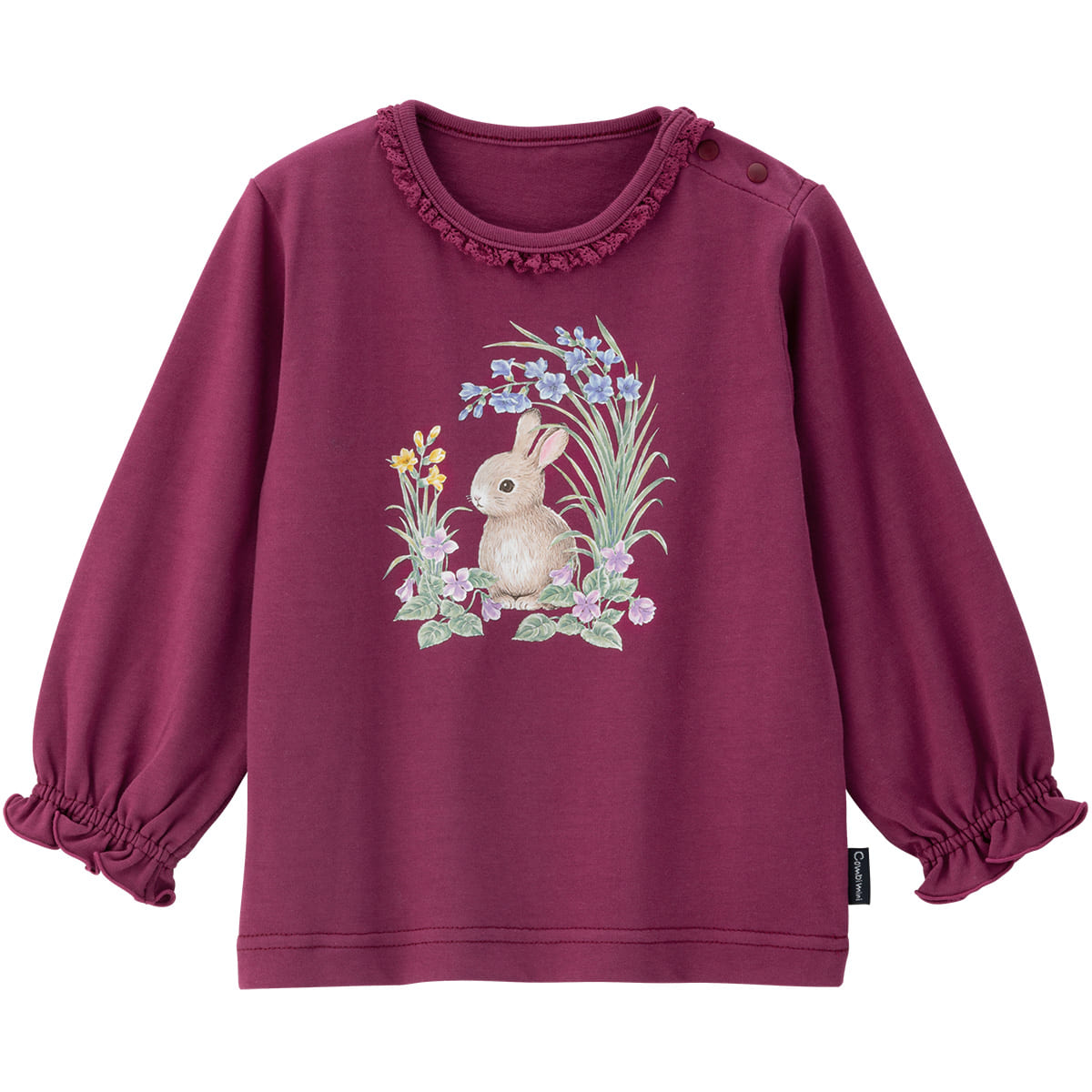 長袖 ガーリーtシャツ うさぎ ベビー用品 ベビー服の通販ならコンビブランドストア