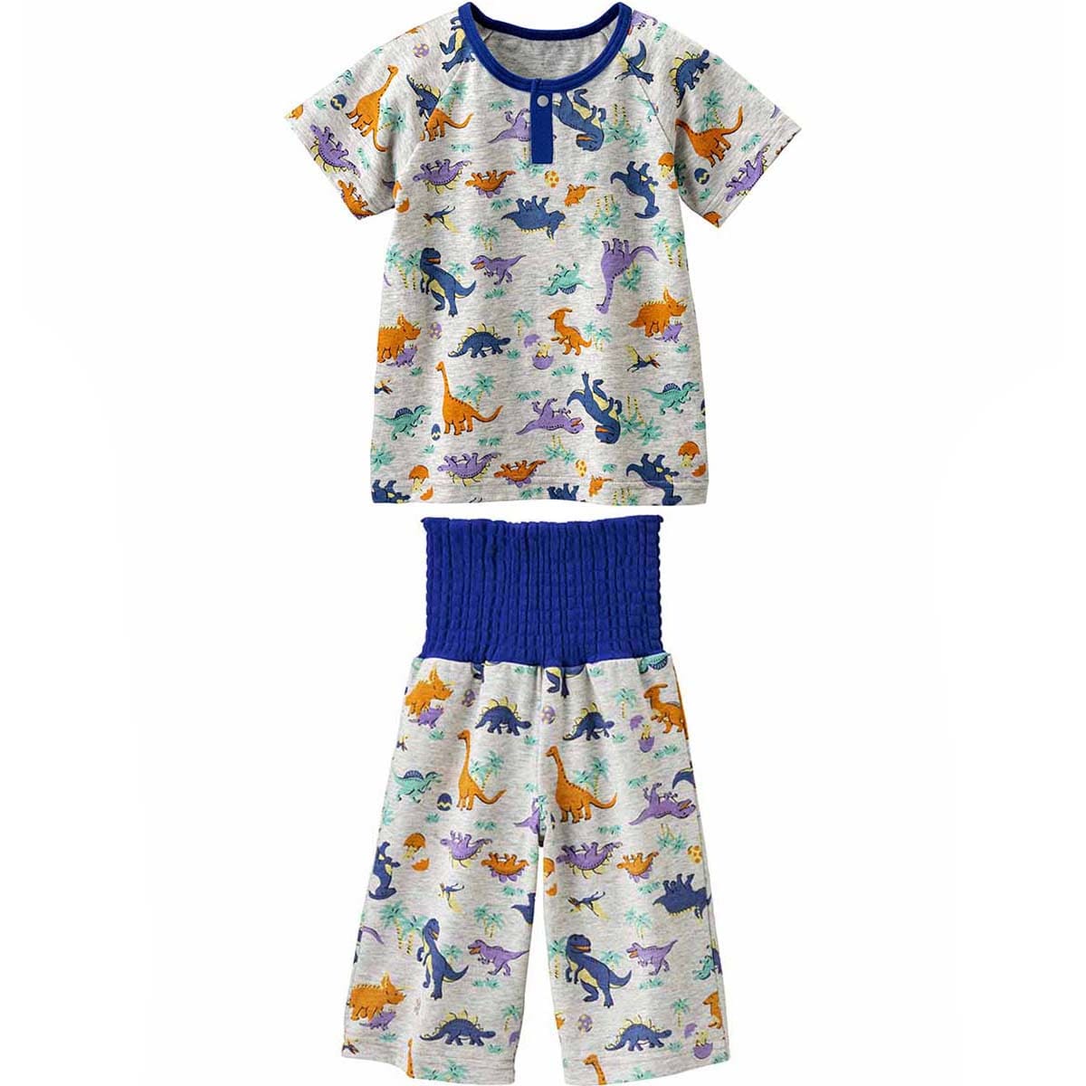 のびのび腹巻付き半袖パジャマ 恐竜 ベビー用品 ベビー服の通販ならコンビブランドストア