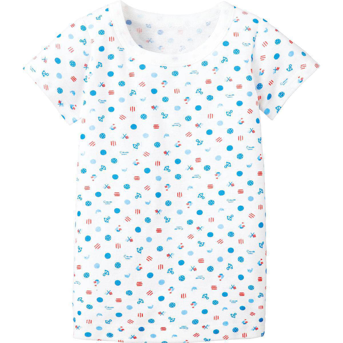 さらさらキープ半袖Tシャツ(マリン)/80cm/ブルー｜コンビ公式ブランドストア