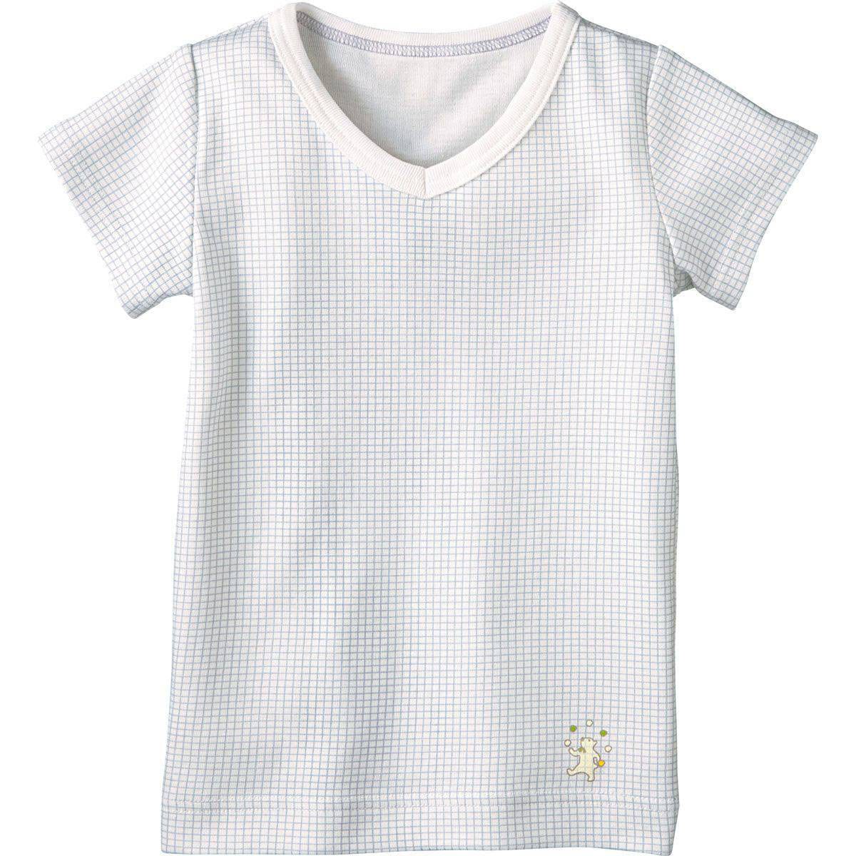 半袖vネックtシャツ ピンチェック ベビー用品 ベビー服の通販ならコンビブランドストア 半袖vネックtシャツ ピンチェック ベビー用品 ベビー服の通販ならコンビブランドストア