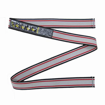 メチャカルハンディα　腰ベルト（灰ライン赤黒）