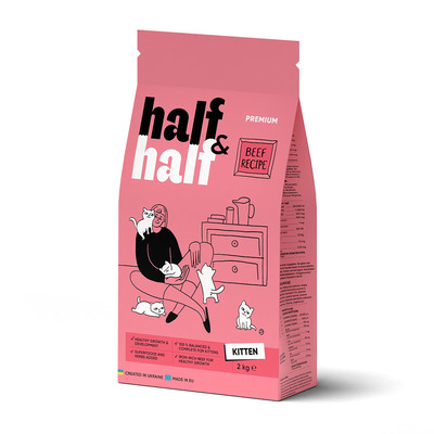 ハーフ&ハーフ ビーフ 仔猫用 2kg