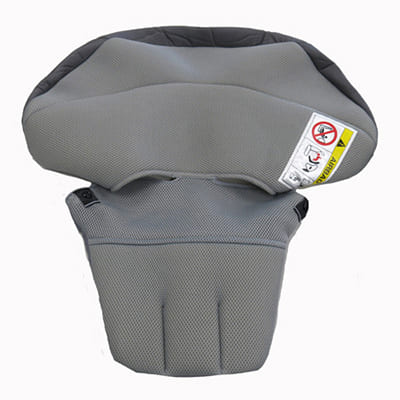 クルムーヴスマートＩＳＯＦＩＸエッグショック　ＪＮ-５７０　ヘッドレストカバー（ダークグレー）