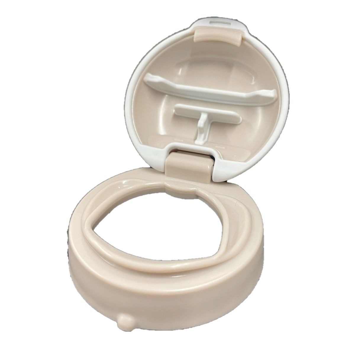 ラクマグ　はじめてコップ　キャップアダプター（淡グレージュ）