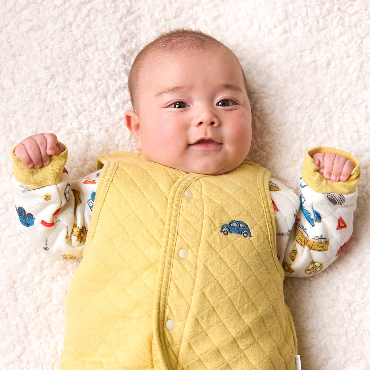 新生児 Baby うさちゃんあったかベスト