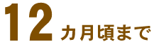 12カ月頃まで