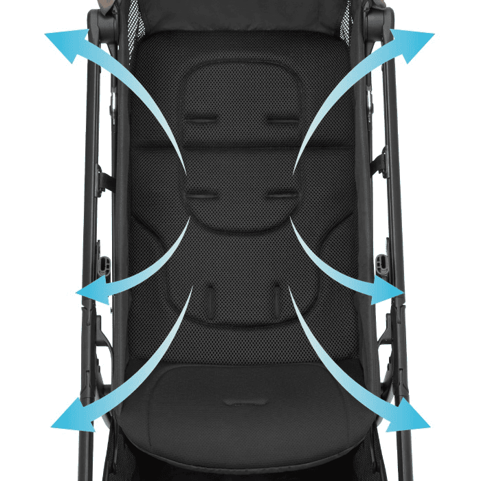 通気性の高いメッシュ素材