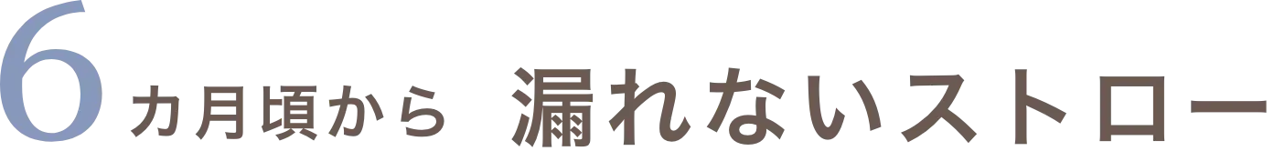 6カ月頃から漏れないストロー